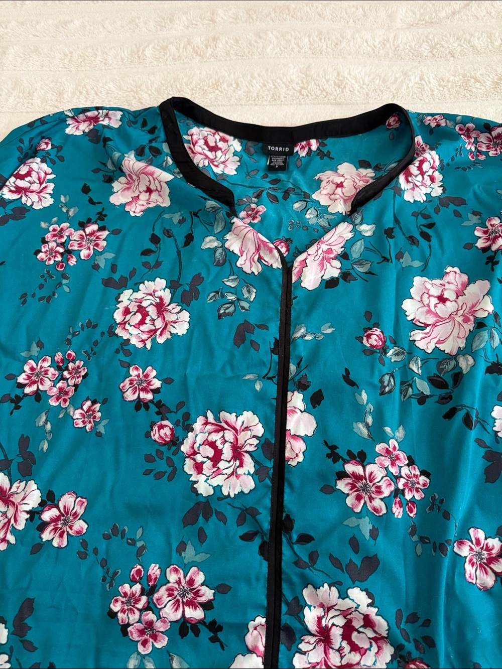 Torrid floral print blouse